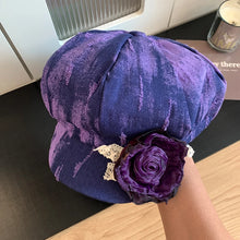 Sterling Japanese Tie Dye Rose Octagonal Beret™
