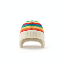 Sterling Rainbow Stripe Beanie™ with Pom Pom