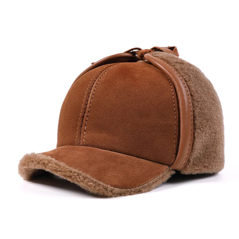Sterling Hollis Cowhide Duckbill Cap™ With Wool Ear Flaps
