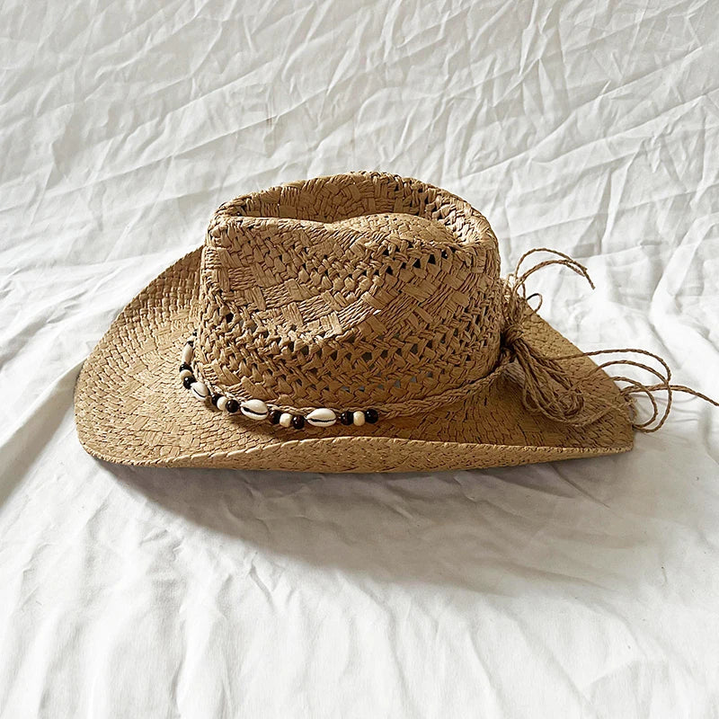 Sterling Ocean Nomad™ Wide Brim Straw Hat Shell Band