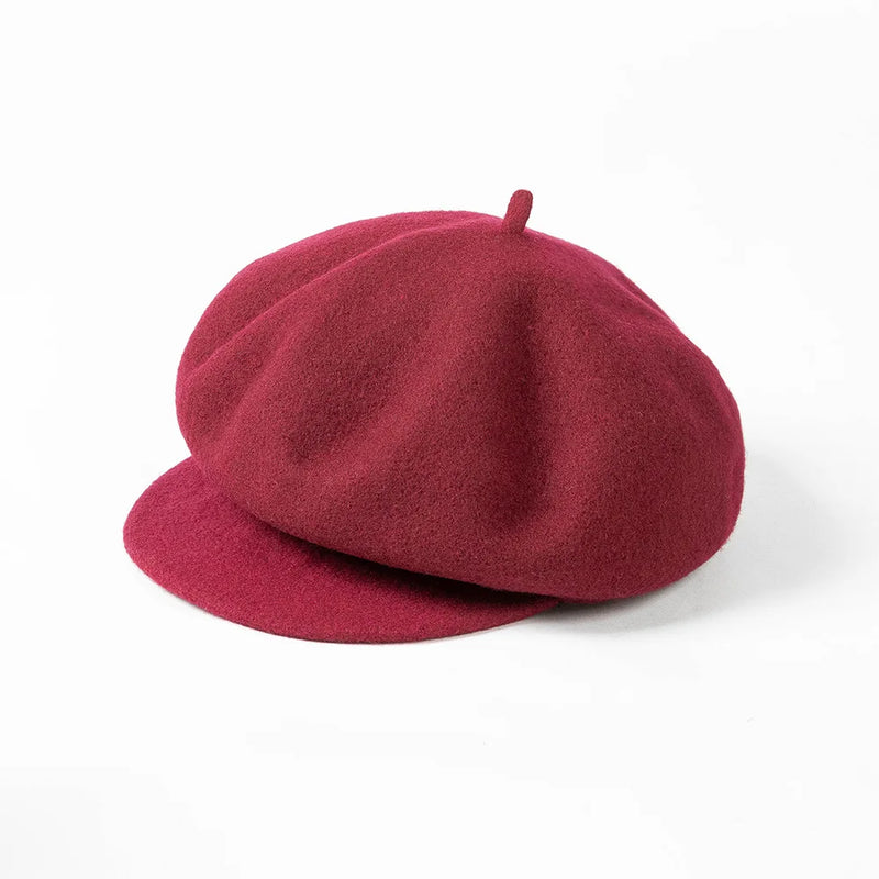 Sterling Solenne Wool Newsboy Cap™ Adjustable French Crown