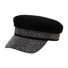 Sterling Rhinestone Flat Top Cap™ One Size Embellished Sun Hat