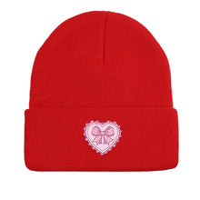 Sterling™ Pink Bow Love Cuffed Beanie