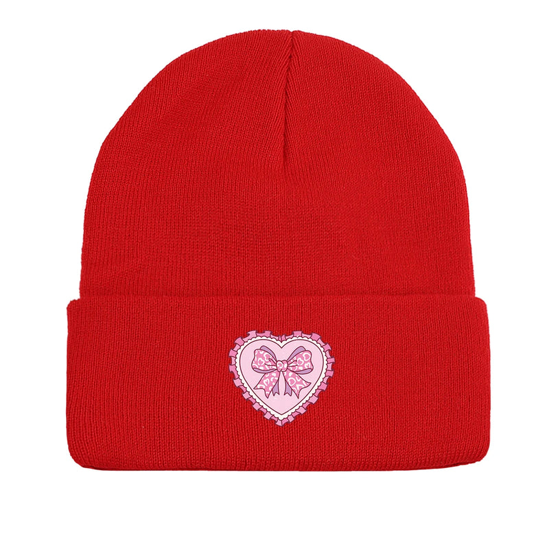 Sterling™ Pink Bow Love Cuffed Beanie
