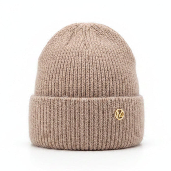 Sterling Linden Winter Knit Hat™ Rabbit Fur Blend Plush Lining