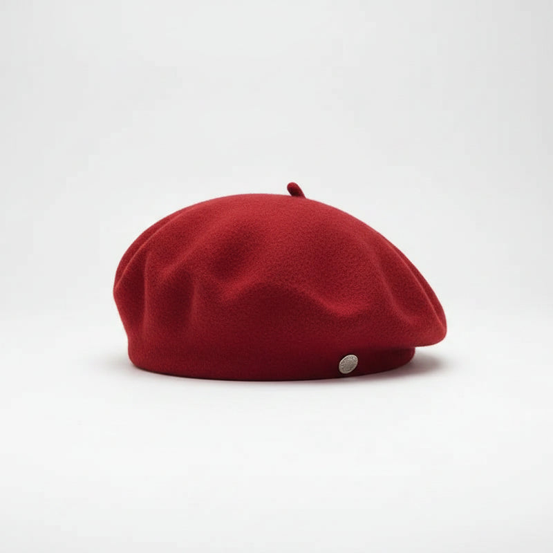 Sterling Aveline Winter Beret Wool Painter Cap™ With Flat Crown