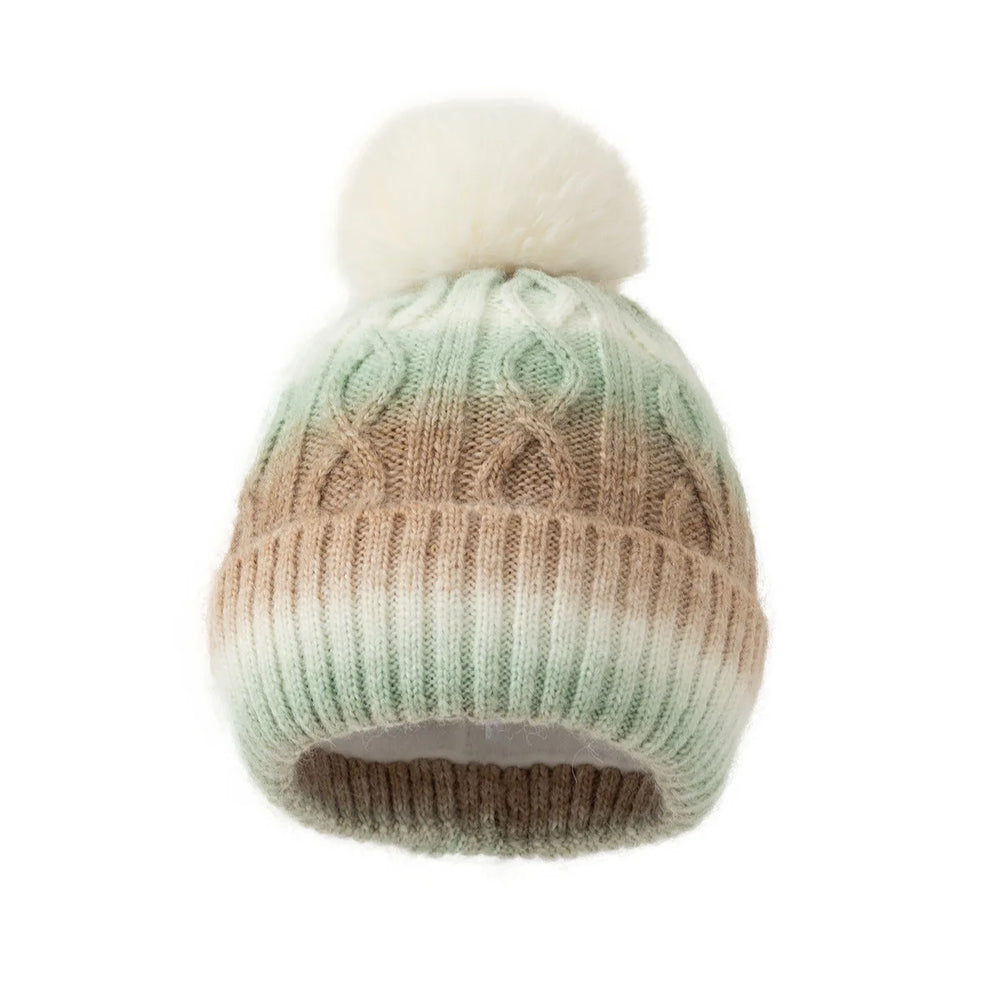 Sterling Aurelia Multicolor Knit Beanie™ with Pompom