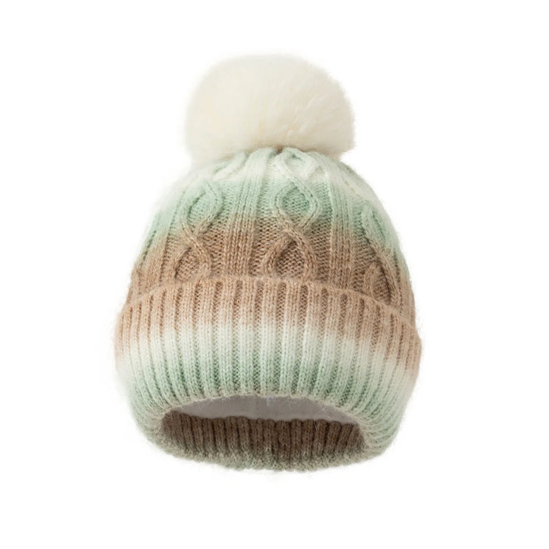 Sterling Aurelia Multicolor Knit Beanie™ with Pompom