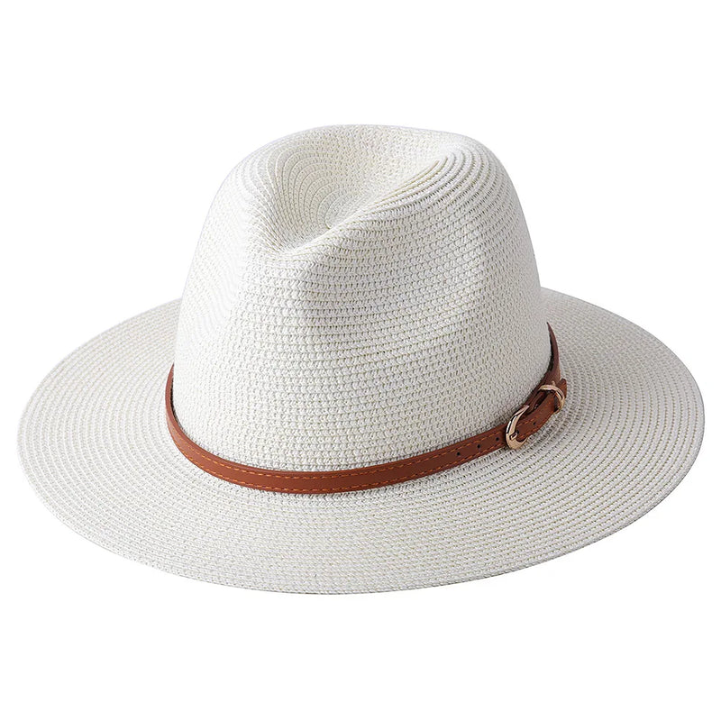 Sterling Ivory Coast™ Straw Fedora Buckle Band
