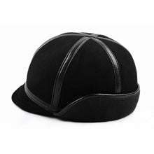 Sterling Winter Bomber Hat™ Warm Sheep Leather Cap With Faux Fur Ear Flaps