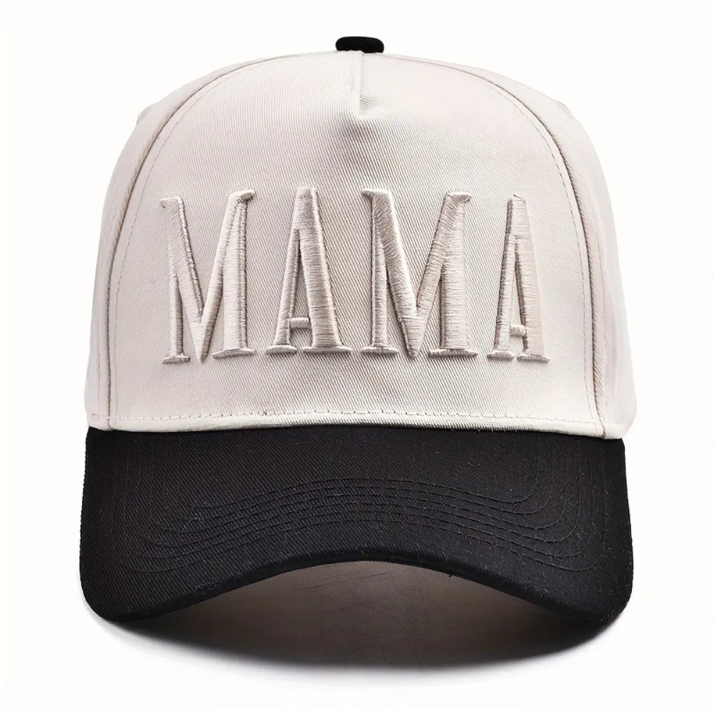 Sterling Retro Letter Embroidery™ DAD MAMA Baseball Cap Fabric Visor