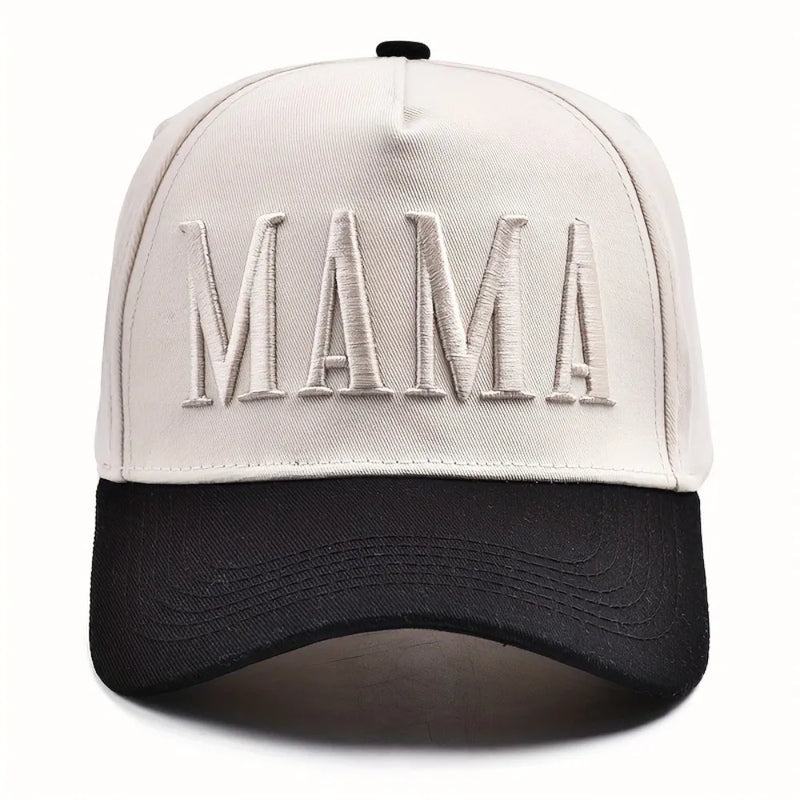 Sterling Retro Letter Embroidery™ DAD MAMA Baseball Cap Fabric Visor