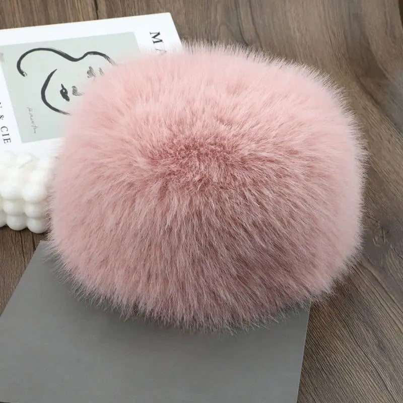 Sterling Plush Faux Fur Winter Hat With Wide Brim