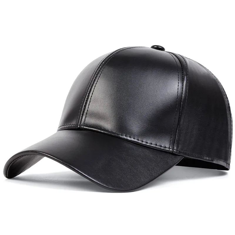 Sterling™ Everyday PU Leather Baseball Cap With Adjustable Fit