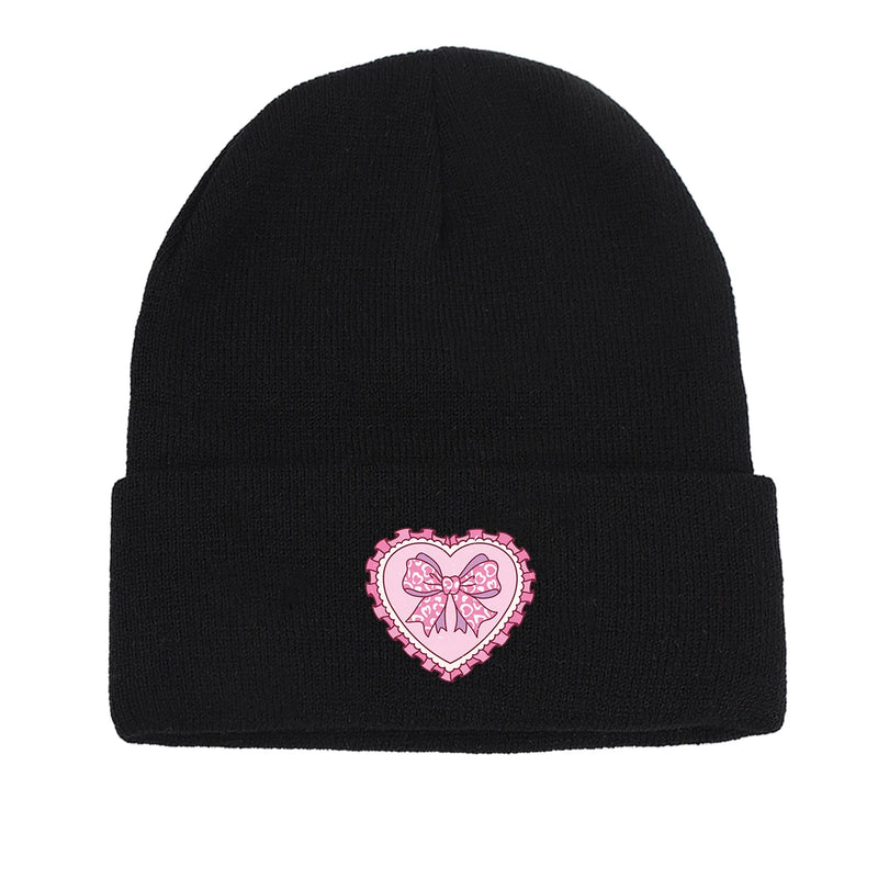 Sterling™ Pink Bow Love Cuffed Beanie