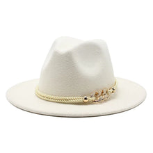 Sterling Fedora Hat Rope Band™ With Chain Accent