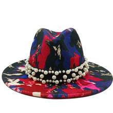 Sterling Fedora Hat™ Modern Psychedelic Pearl Design