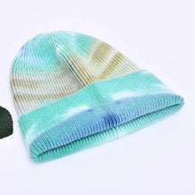 Sterling Aurielle Tie Dye Cashmere Beanie with Fur Pom™