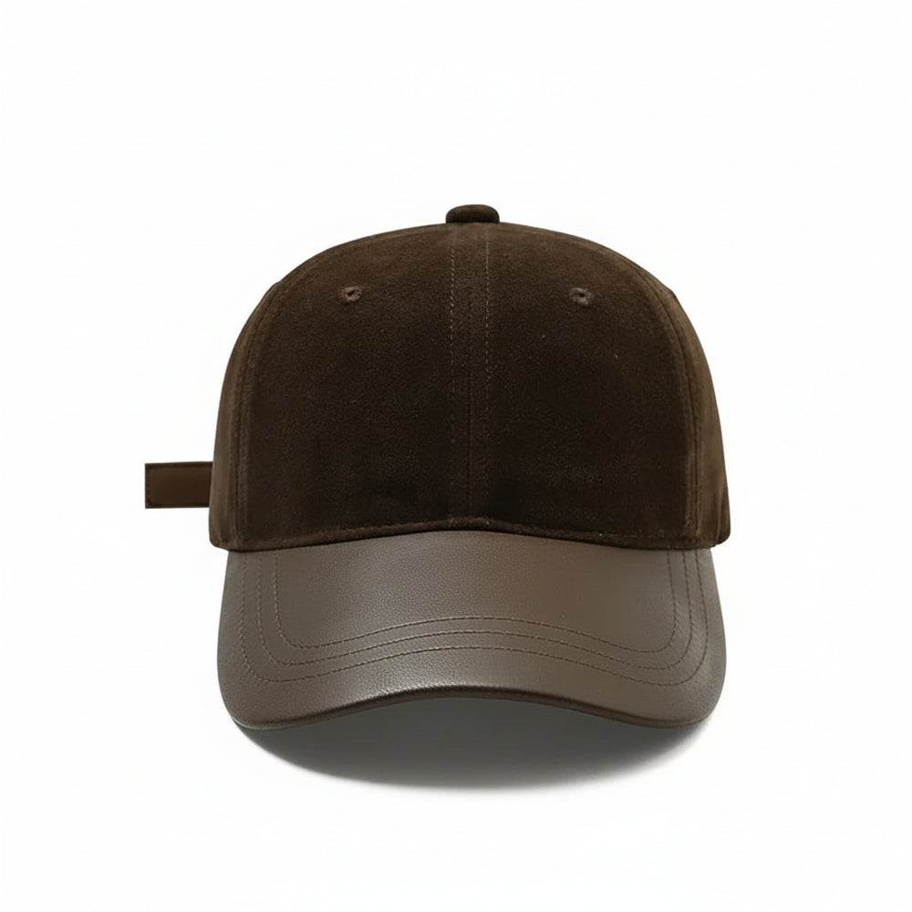 Sterling Baseball Cap Suede Crown With Curved PU Brim