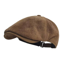 Sterling Autumn Winter Faux Leather™ Newsboy Cap PU Flat Brim