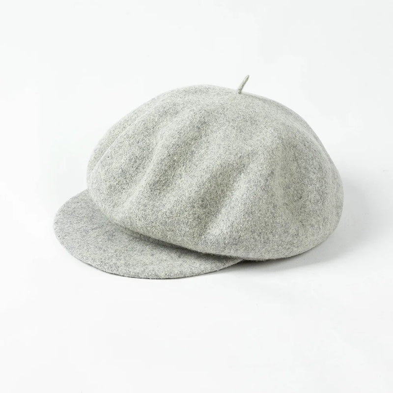 Sterling Solenne Wool Newsboy Cap™ Adjustable French Crown