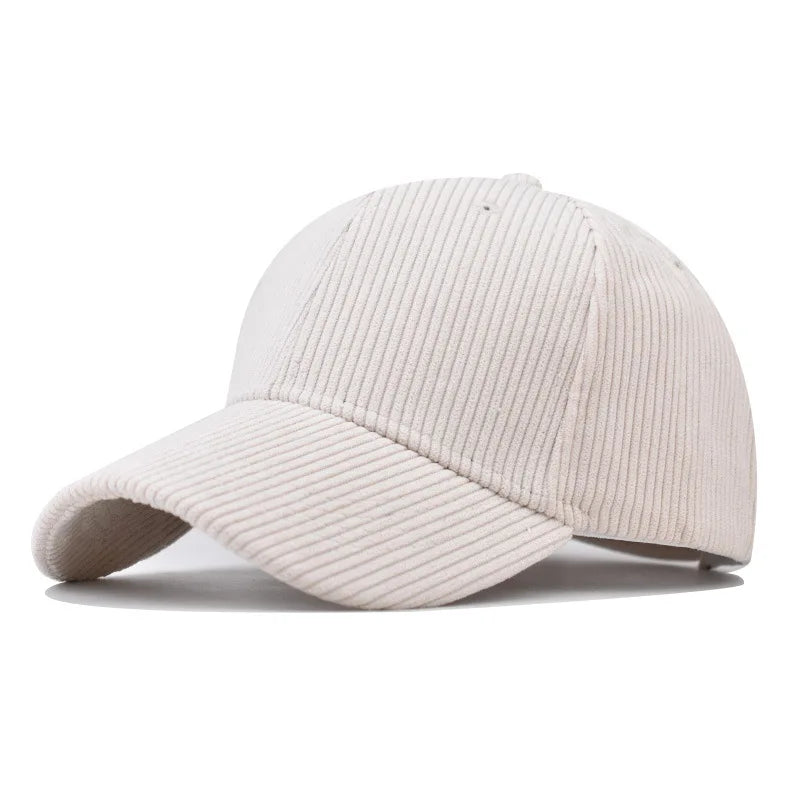Sterling Corduroy Baseball Cap With Adjustable Buckle Closure