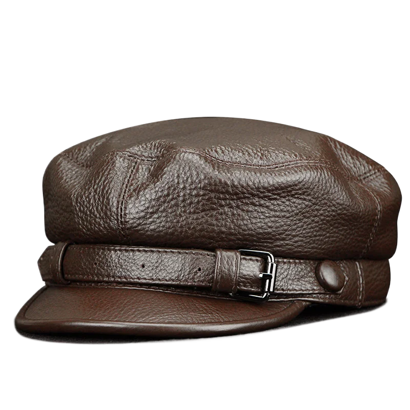 Sterling Leather Sailor Cap™ Soft Cowhide With Belted Accent