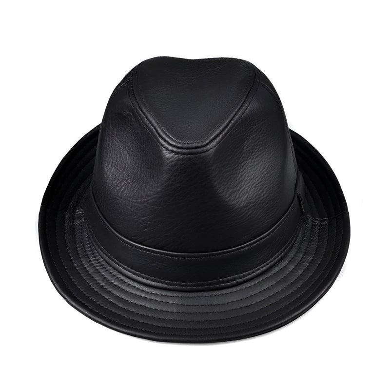 Sterling Trilby Hat™ Leather Short Brim Timeless Style
