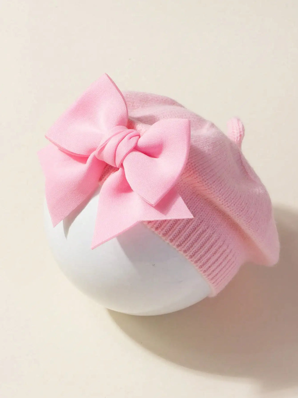 Sterling™ Baby Knit Beret with Bow Detail