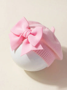 Sterling™ Baby Knit Beret with Bow Detail