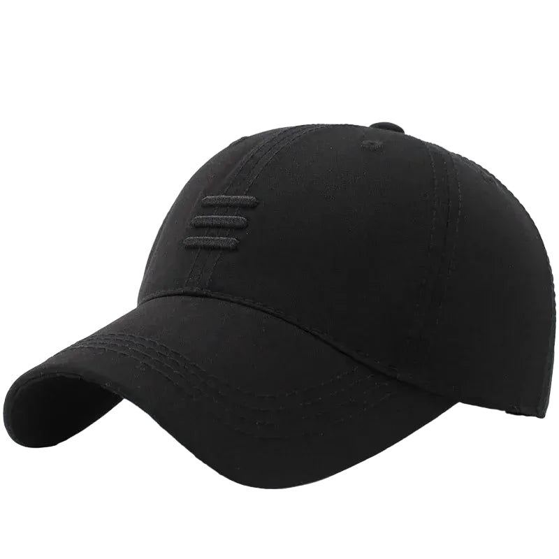 Sterling™ Cotton Baseball Cap With Three Bar Detail