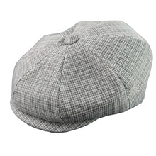 Sterling Aster Breathable Newsboy Cap™ In Flax With Octagonal Crown