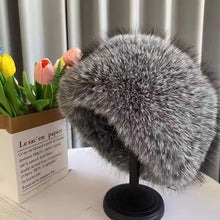 Sterling Plush Faux Fur Winter Hat With Wide Brim