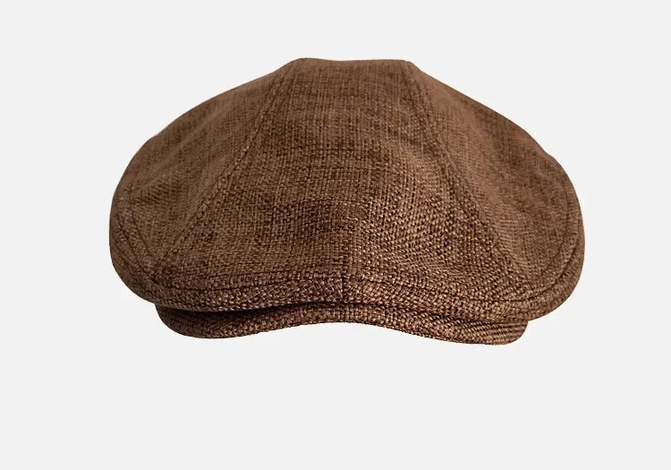 Sterling Soren Newsboy Cap™ Linen Weave Forward Silhouette