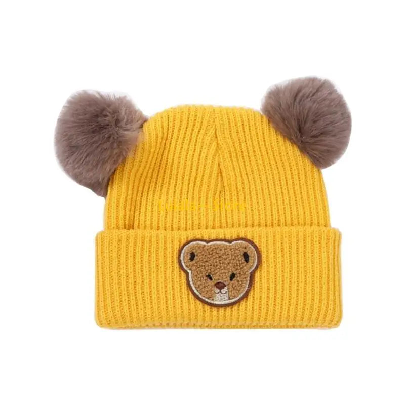 Sterling™ Child Winter Knit Bonnet with Double Pom Poms