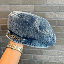 Sterling Denim French Style™ Pumpkin Beret Chain Detail