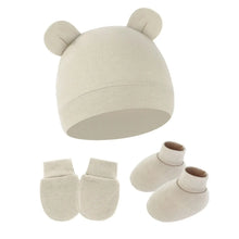 Sterling™ Newborn Bow Beanie and Mittens Set