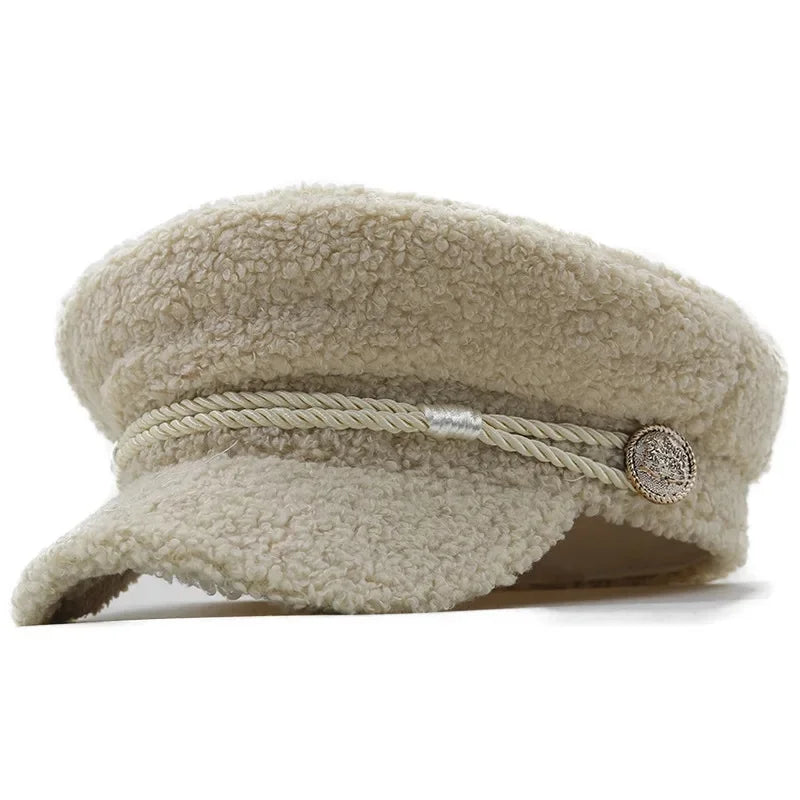 Sterling Textured Lamb Wool Sailor Cap™ Octagonal Soft Trim