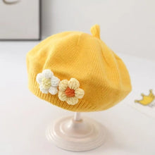 Sterling Petalyn Toddler Knit Beret™ with Floral Accent