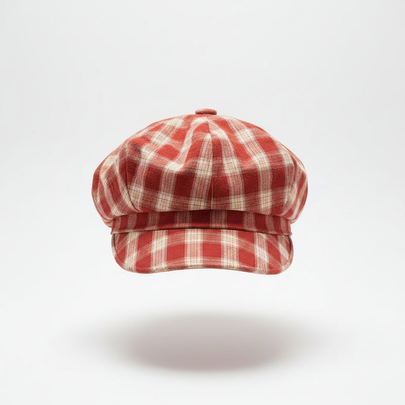 Sterling Mirelle Plaid Beret™ Soft Brim Octagonal Crown