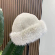 Sterling Plush Faux Fur Winter Hat With Wide Brim