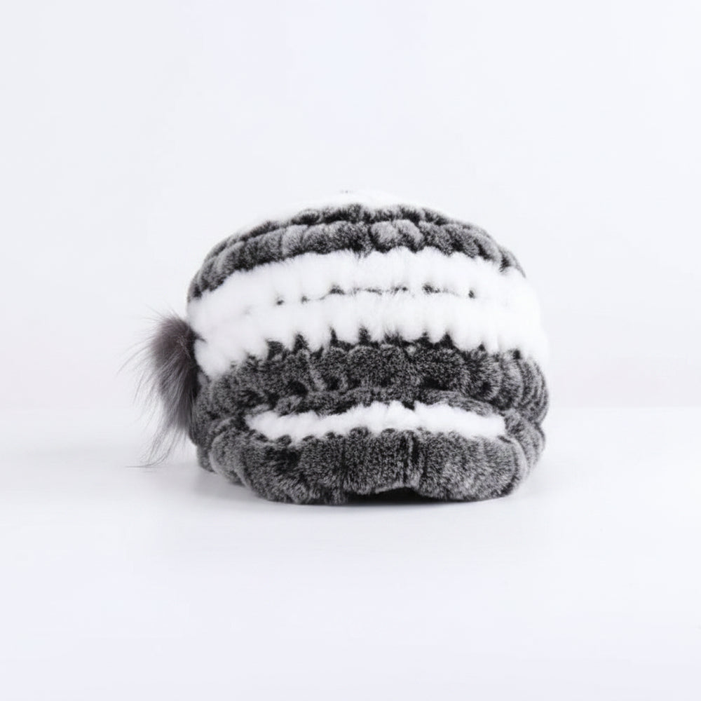Sterling Rex Knit™ Beanie Winter Hat Rabbit Fur Soft Knitted Finish