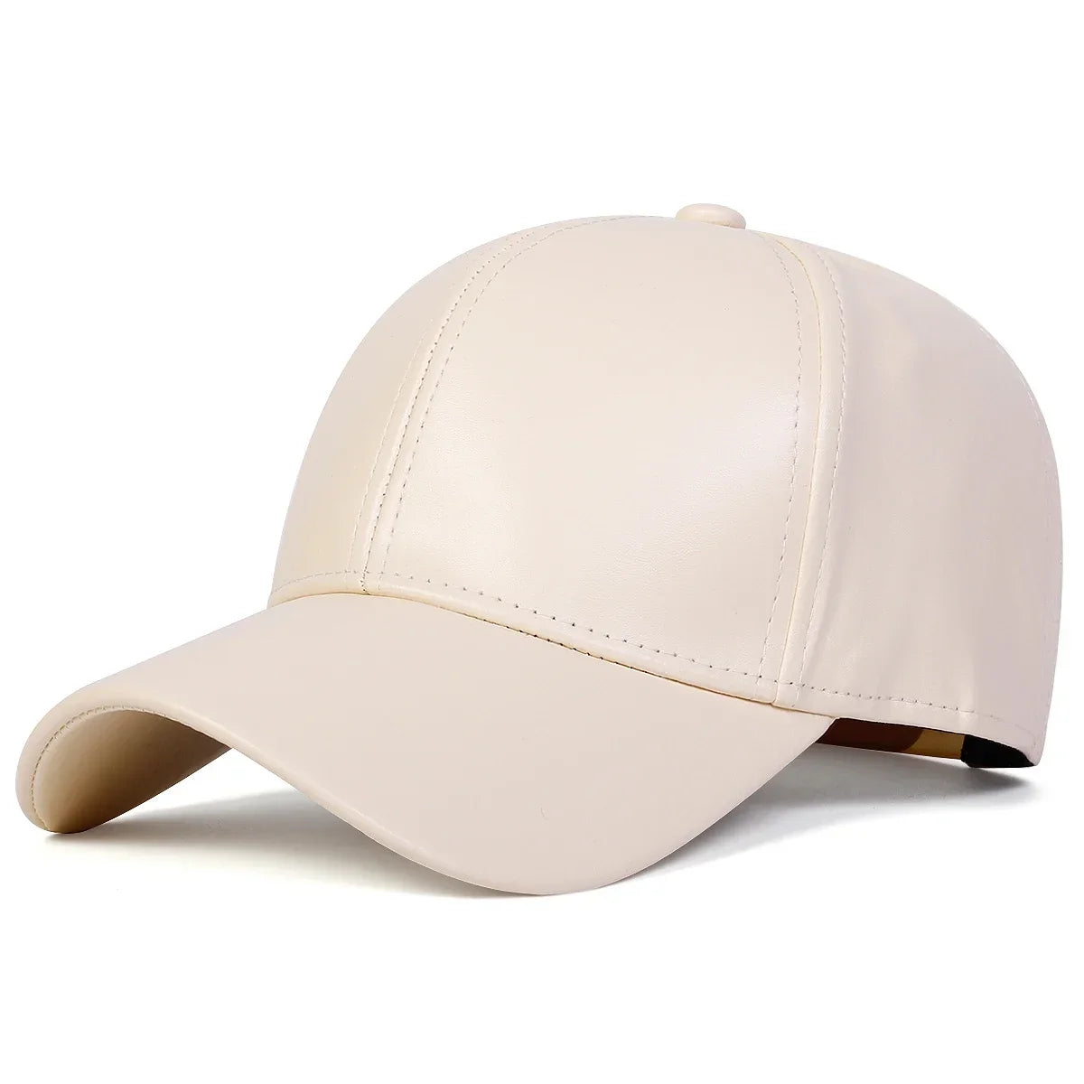 Sterling Light Panel Adjustable PU Leather Baseball Cap™   with Curved Visor