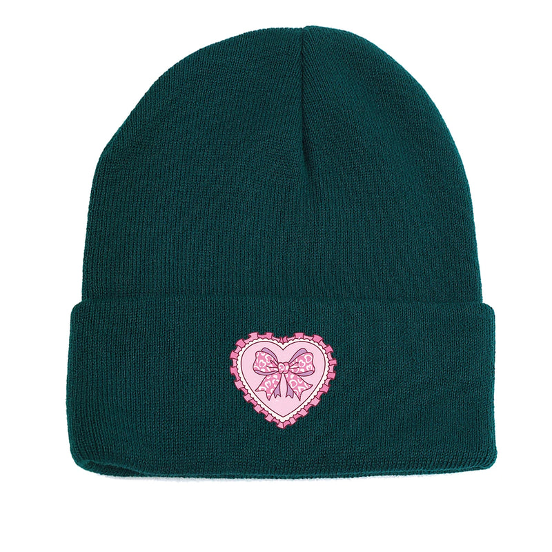 Sterling™ Pink Bow Love Cuffed Beanie