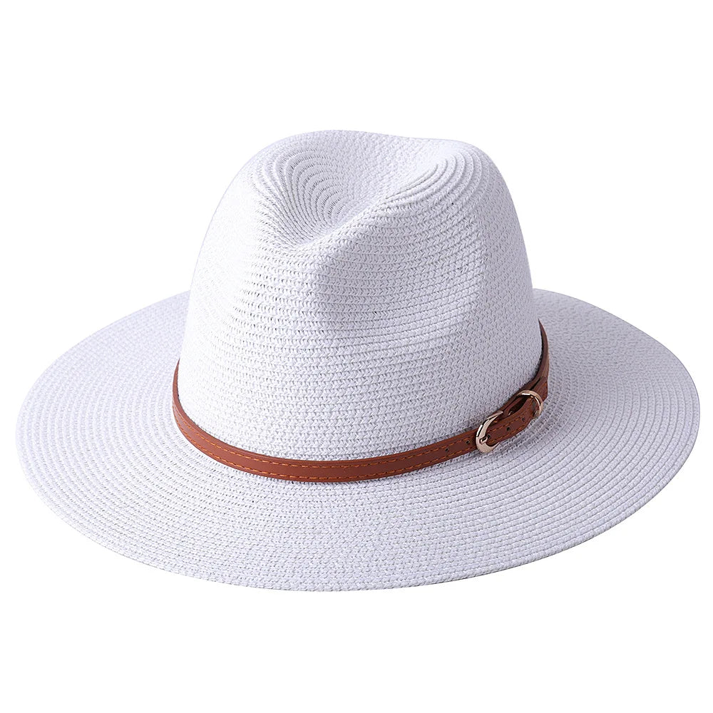 Sterling Ivory Coast™ Straw Fedora Buckle Band