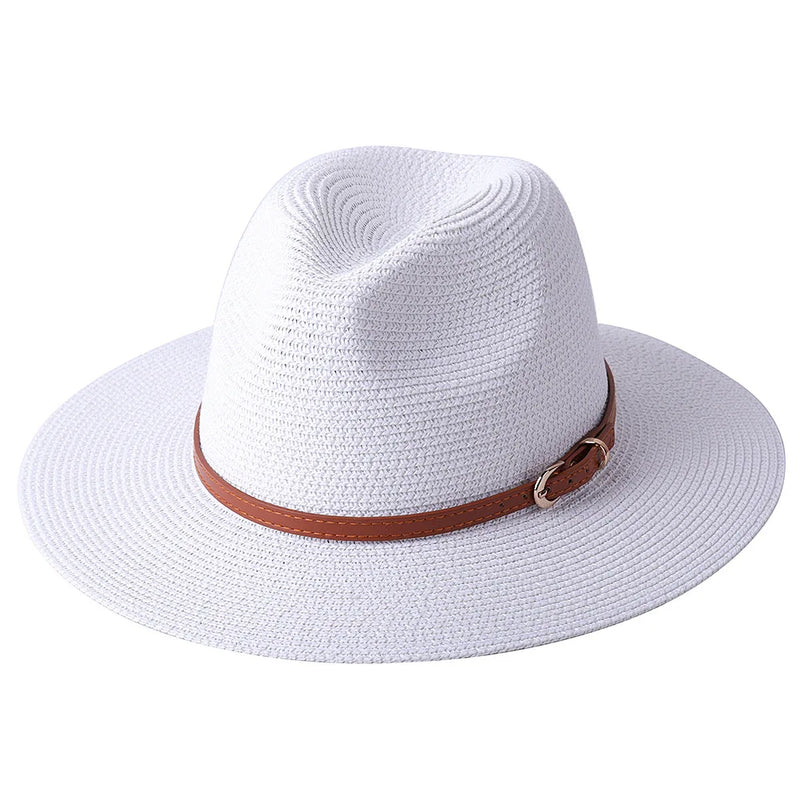 Sterling Ivory Coast™ Straw Fedora Buckle Band