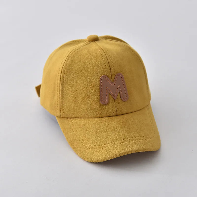 Sterling Milo Kids Suede Baseball Cap™ with Letter Detail