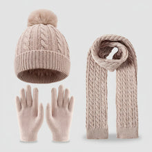 Sterling™ Kids Winter Knit Three Piece Set With Single Pom
