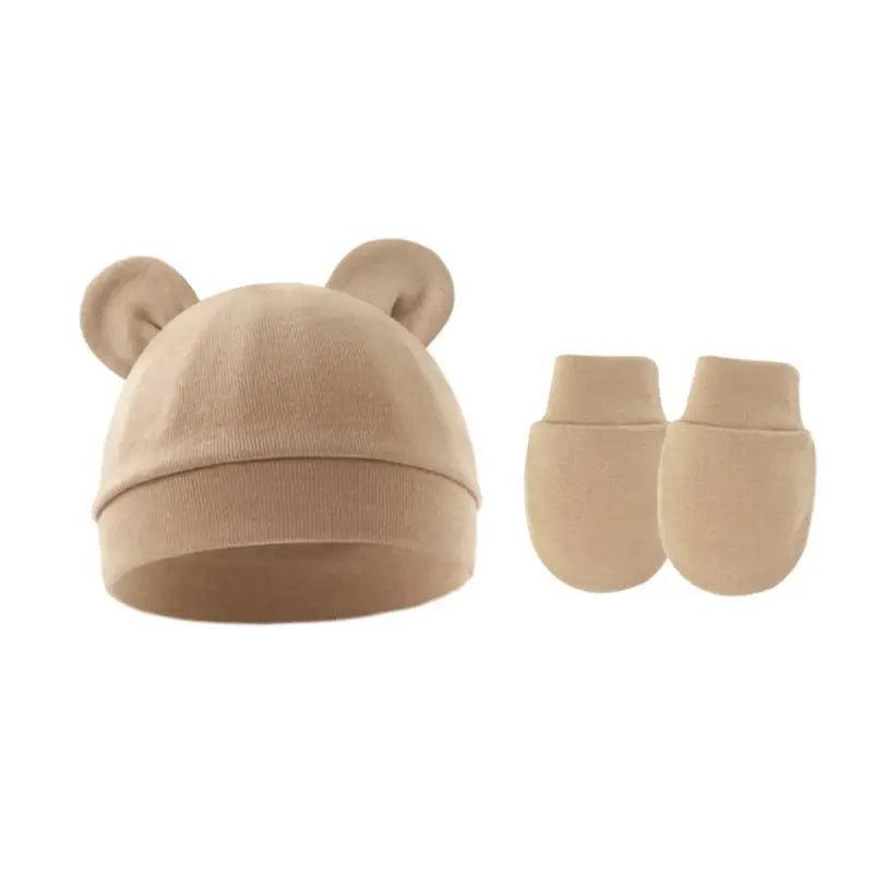 Sterling™ Newborn Bow Beanie and Mittens Set