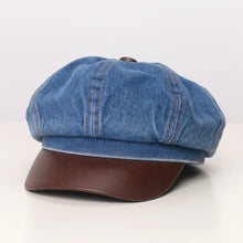 Sterling Newsboy Cap™ Washed Denim with Octagonal Crown